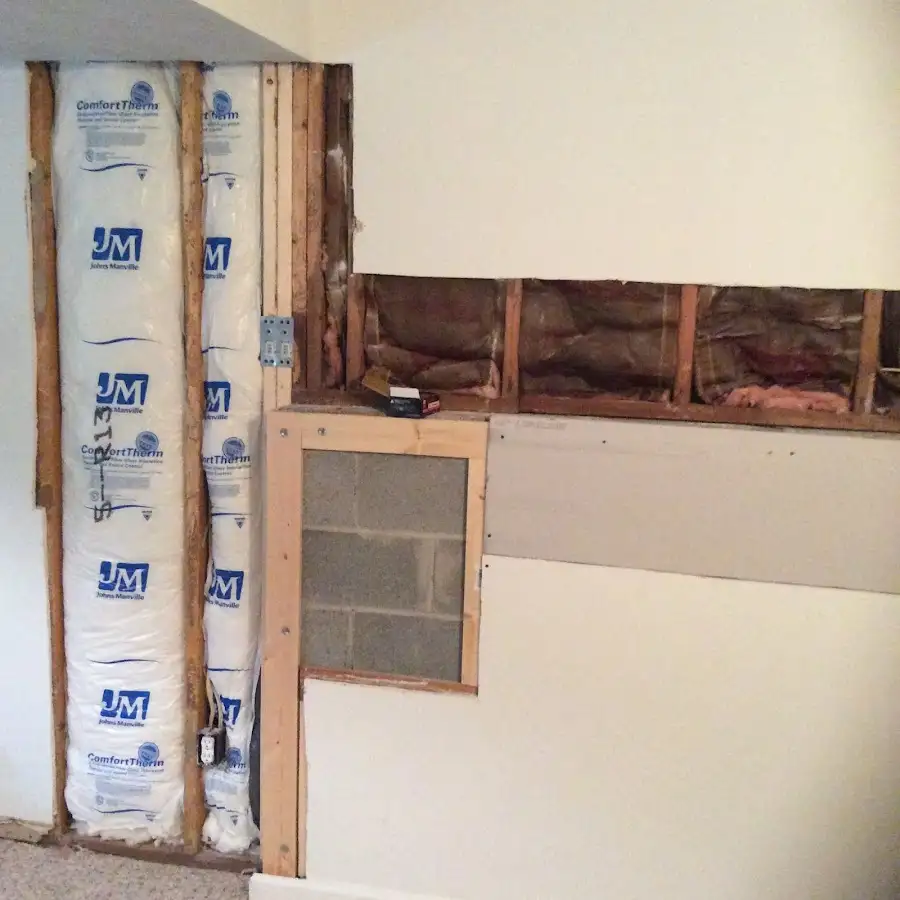 Wall insulation replacement during Structural Drying in Inverness